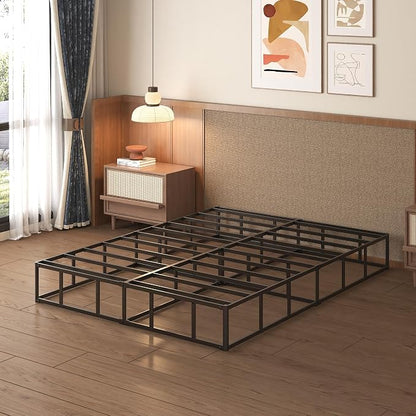 Lutown-Teen 10 Inch Queen Box Spring High Profile, Heavy Duty Metal Box Spring for Queen Bed Base with Fabric Cover, Mattress Foundation, Noise Free, Easy Assembly