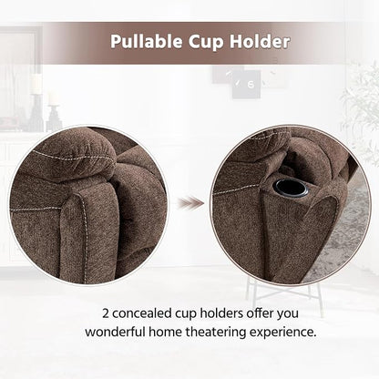 CANMOV Power Lift Recliner Massage Heat Heavy Duty Reclining 2 Cup Holders