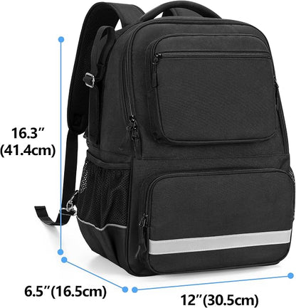 samdew Wheelchair Backpack, Wheelchair Bag for Back of Chair, Wheel Chair Basket to Hang on Back with Thermal Insulation Pocket, Electric Wheelchair Accessories Storage for Adults & Seniors, Bag only