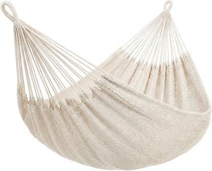 SUNCREAT Hammocks Double Hammock Without Stand, Tree Hammock for Outside, Beige