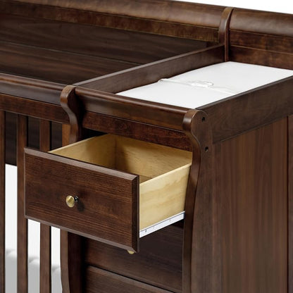 DaVinci Kalani 4-in-1 Convertible Baby Crib & Changing Table Combo - GREENGUARD Gold Certified - Toddler Bed, Daybed, Full-Size Bed Conversion - 4 Adjustable Mattress Heights - White | GREENGUARD Gold Certified, Converts to Toddler Bed, Daybed & Full-S...