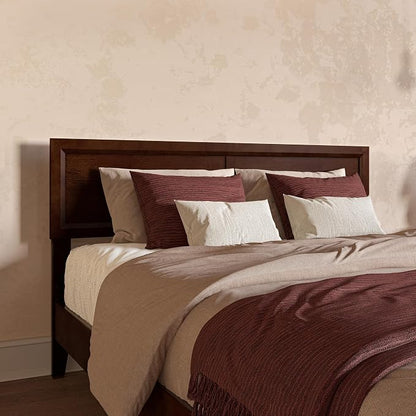 AFI, Sophia Adjustable Modern Queen Wood Headboard, Walnut