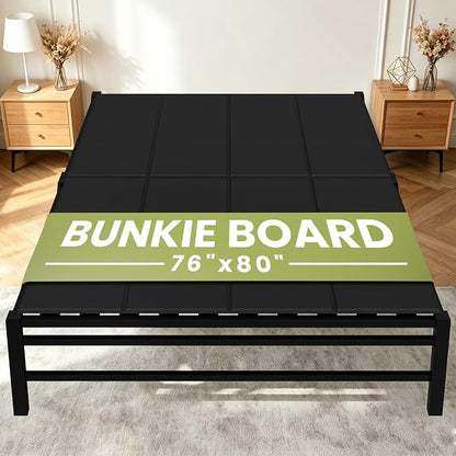Heavy Duty Bunkie Board King Size 76"x80",10MM Bed Support Board, Anti-Sag Mattress Support for Slatted Bed Frame, Bunk Bed & Platform Bed