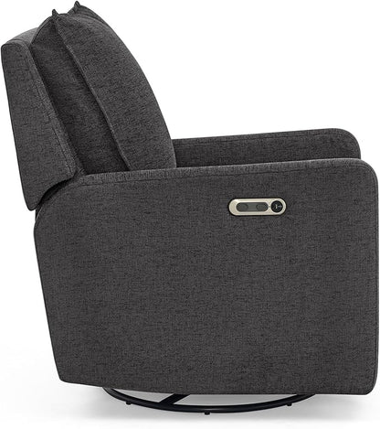 babyGap Harlowe Power Recliner with USB-A and Type-C Ports by Delta Children - Greenguard Gold Certified – Stain-Resistant Performance Fabric is Oeko-TEX Standard 100 Certified, Charcoal