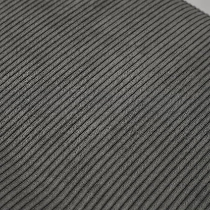 Comfy to go Entryway Bench - Grey Bench for Bedroom, Modern Ottoman End of Bed, Corduroy Padded Benches for Living Room, Foyer, Mudroom, Hallway - 39" L x 14" W x 17" H