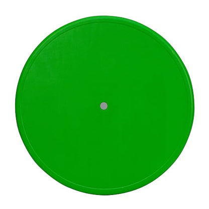 EMMA + OLIVER 33" Round Green Plastic Height Adjustable Activity Table