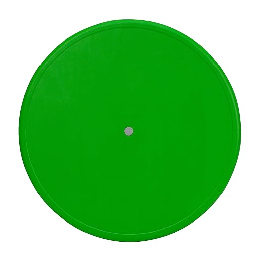 EMMA + OLIVER 33" Round Green Plastic Height Adjustable Activity Table
