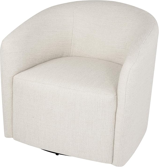 HomePop 360° Swivel Barrel Accent Chair - Putty Woven Fabric