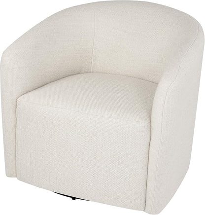 HomePop 360° Swivel Barrel Accent Chair - Putty Woven Fabric
