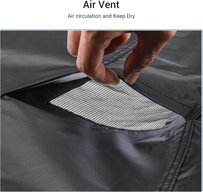Patio Egg Chair Cover with Zipper and Air Vent, Mrrihand 420D Heavy Duty Outdoor Chair Cover Waterproof, Hanging Swing Chair Cover, 74.8”H x 45.3”W, Black, 1 Pack