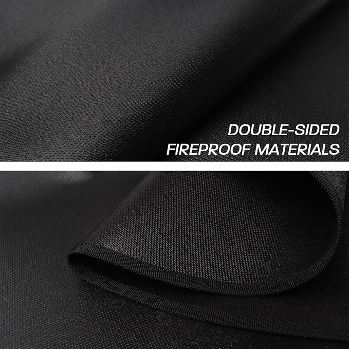 30" Fire Pit Mat for Solo Stove Bonfire, Round Fireproof Under Grill Mats for Outdoor Grill, Portable Camping Stove Mat for Solo Stove Accessories