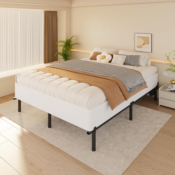 DORITRON 8 Inch King Bed Box Spring, 3000lbs Heavy Duty Box Spring King Size Bed Base Metal Mattress Foundation, Easy Assembly, Noise Free