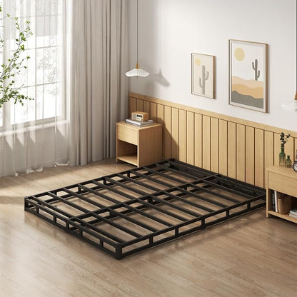 EMODA 5 Inch California King Box Spring Bed Base, 3000 LBS Heavy Duty Metal Mattress Foundation with Fabric Cover, Easy Assembly