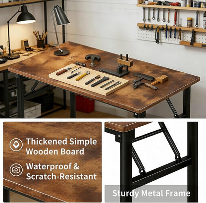 Small Folding Computer Desk - 39.4 Inch Foldable Small Spaces Compact Desk,No Assembly,Bedroom, Dorm and Apartment,Portable Study for Home Office Table