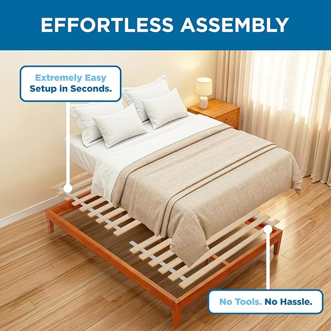 Meliusly Queen Bed Slats 60x80 – Heavy Duty 0.6 Inch Thick Replacement Wood Slats for Queen Bed Frame, Slatted Bed Base with Under 2.5 Inch Spacing, Wooden Mattress Support Slats for Platform Bed