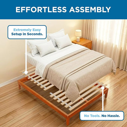 Meliusly King Bed Slats 76x80 – Heavy Duty 0.6 Inch Thick Replacement Wood Slats for King Size Bed Frame, Slatted Bed Base with Under 2.5 Inch Spacing, Wooden Mattress Support Slats for Platform Bed