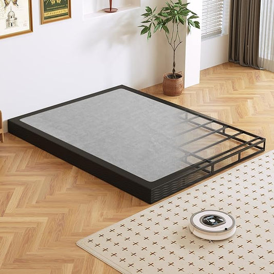 Box Spring, Metal Frame Mattress Foundation with Fabric Cover, Easy Assembly, Noise-Free (5 Inch, Full)