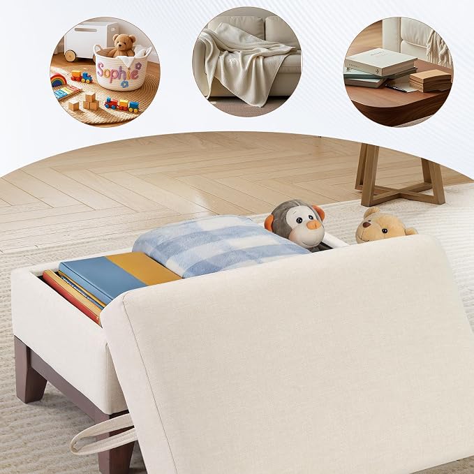 HAOMARKETS Vintage 2-Seater Upholstered Loveseat Sofa Set of 2 with Nailhead Trim, High-Density Foam Cushion & Solid Wood Legs, Soft Fabric Couch for Small Spaces, Beige