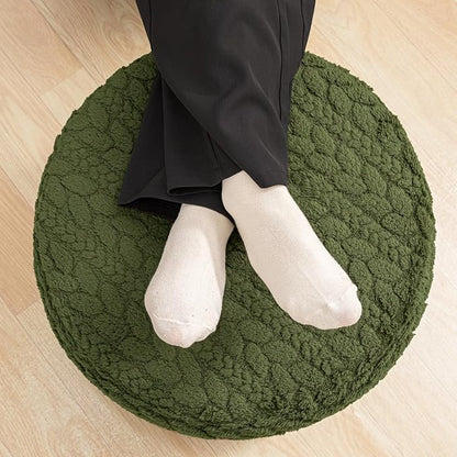 Round Pouf Ottoman 20 x 20 x 14 Inches Boho Poof Home Decor Floor Pouffe Ottoman Foot Rest for Couch Sofa Bean Bag Chairs Living Room Bedroom (Green)