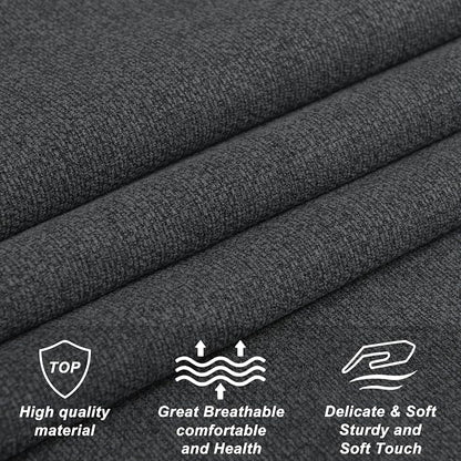 Furpopup Linen Upholstered Headboard Queen/Full Size Latest Model Wall Mount, Bed Frame Mount, Featuring High-Density Sponge Padding, Luxury Texture Easy Assembly Comfort and Style-Dark Gray