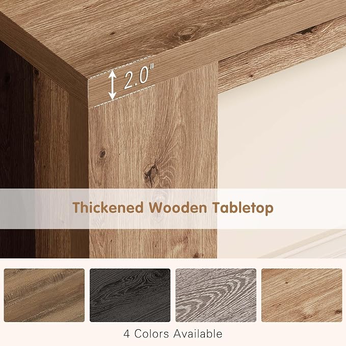 70.9 Inch Extra Long Console Table, Farmhouse Entryway Table with Thickened Base, Wood Sofa Table Behind Couch Table, Narrow Entryway Accent Table for Living Room, Hallway, Entrance, Foyer, Brown