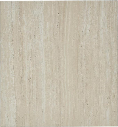 Roundhill Furniture Cavira Modern Faux Marble Living Room Side Table, Beige