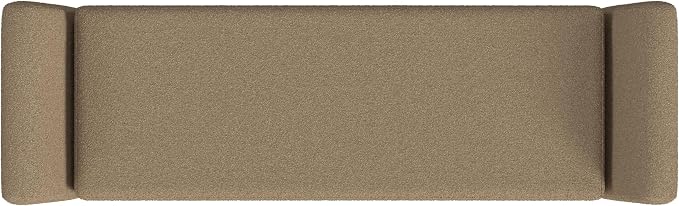 HomePop 60" Modern Storage Bench with Wood Legs - Brown