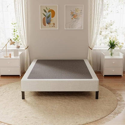 OSASET Twin XL Box Spring, 7 Inch Box Spring for Bed, 3500 lbs Heavy Duty Metal Frame Mattress Foundation with Fabric Cover, Easy Assembly-Noise Free