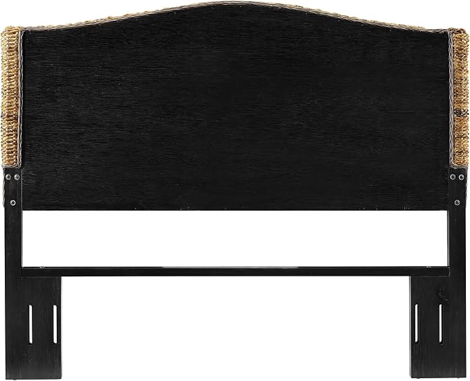 Crosley Furniture Serena Handwoven Natural Fiber Rattan Headboard for Full Size Bed, Banana Leaf