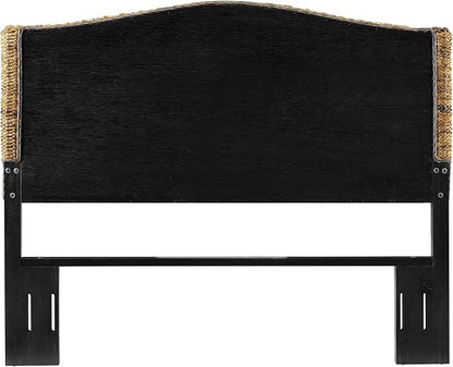 Crosley Furniture Serena Handwoven Natural Fiber Rattan Headboard for Full Size Bed, Banana Leaf