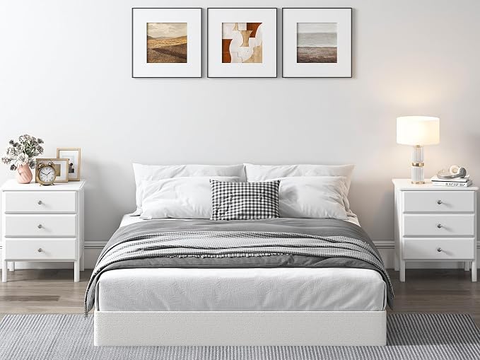 QEROMY 7 Inch Low Profile Box Spring, Sturdy Metal Frame Mattress Foundation, Easy Assembly, Quiet & Noise-Free, King Size