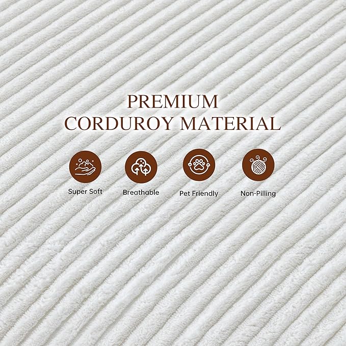 Sectional Couches for Living Room Cloud Couch with Ottoman, Upholstered Boneless Couches Modern Modular L Shaped Couch 3 Seater Sofa, No Assembly Required, Washable Covers, White
