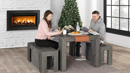 Transformer Table - Solid Wood Extendable Dining Table, Seats 2-12, Expandable Dining Room Table, Space-Saving Furniture, Kitchen and Dining Room Furniture (Dark Grey, Table + 2 Benches)