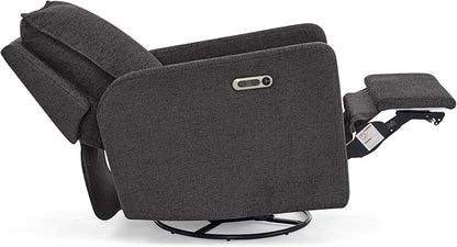 babyGap Harlowe Power Recliner with USB-A and Type-C Ports by Delta Children - Greenguard Gold Certified – Stain-Resistant Performance Fabric is Oeko-TEX Standard 100 Certified, Charcoal