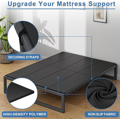 Lutown-Teen Bunkie Board California King Under Mattress High-Density Polymer Cal King Bunkie Board Anti-Sag, Breathable, Moisture Resistant, Noise Minimizing