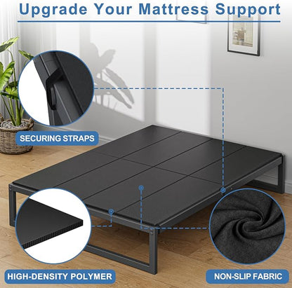 Lutown-Teen Bunkie Board King Under Mattress High-Density Polymer Mattress Support Board King Anti-Sag, Breathable, Moisture Resistant, Noise Minimizing