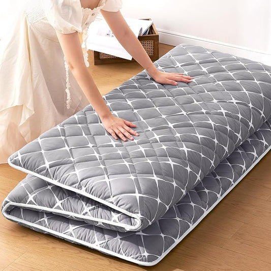 jzbearapt Premium Foam Japanese Floor Mattress Futon Mattress,100% High Density Comfortable Foam, Thicken Tatami Mat Sleeping Pad, Ideal for Comfort and Support, Queen (80" X 60")