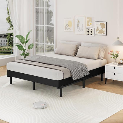 Awesofurni Box Spring for Queen Bed, 5 Inch Low Profile Queen Box Spring Only Bed Base, Heavy Duty Metal Frame Mattress Foundation with Fabric Cover, Easy Assembly-Noise Free