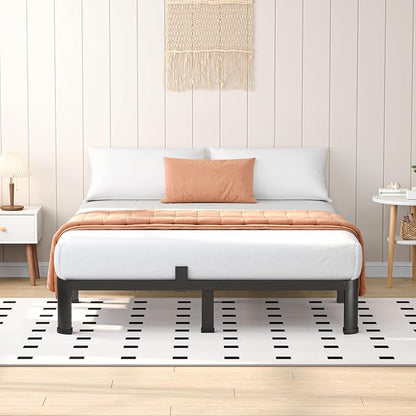 VIPSHOW 7 Inch King Heavy Duty 3500 lbs Bed Frame with Round-Corner Legs & Anti-Squeak Design – Quick Assembly Metal Platform, No Box Spring Needed