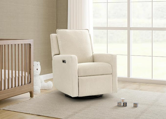 Delta Children - babyGap Harlowe Power Recliner, Almond | Power Recliner with USB-A and Type-C Ports, Greenguard Gold Certified, Stain-Resistant Fabric, Oeko-TEX 100 Certified
