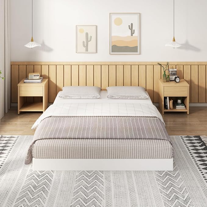 EMODA King Box Spring Bed Base 5 Inch Heavy Duty Metal Mattress Foundation with Fabric Cover, 3000LBS Max Weight Capacity, Noise Free, Easy Assembly