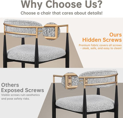 Morden Fort Modern Dining Table and Chairs Set for 4, 70" Black Dining Table with White Faux Marble Top and 4 Upholstered Chairs for Kitchen, Restaurant and Conference