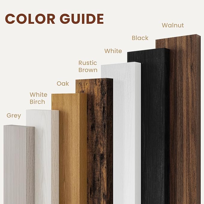 Vivelove 12 Inch Deep Floating Shelves 47.2 inch Long, 2 Inch Thick Wall Shelves with Invisible Brackets, Shelf for Bedroom Bathroom Living Room Kitchen Office Home, Modern Shelf Set of 2,White Birch