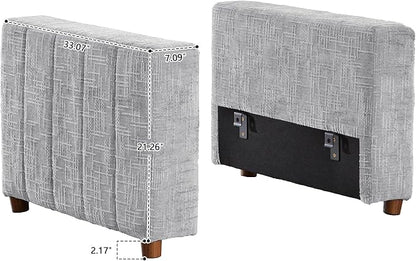 ORRD Modern Chenille Sofa Armrest Backrest for Modular Sectional Sofa Couch for Living Room, Grey