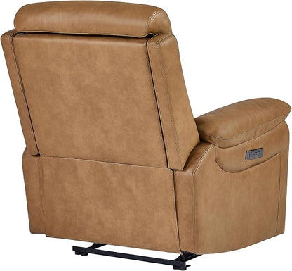 KISLOT Power Recliner Chair Wall Hugger Recliner with Adjustable Headrest and Footrest Dual Motor Electric Faux Leather Reclining Sofa with USB/Type-C Charging for RV Living Room Bedroom