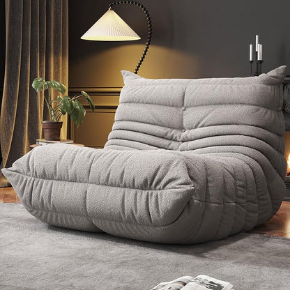 WHGBJA Bean Bag Chair for Adults, Lazy Bean Bag Sofa for Bedroom, Living Room, Reading, Gaming Floor Sofa Chair, Boneless, Comfy