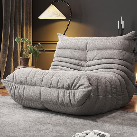 WHGBJA Bean Bag Chair for Adults, Lazy Bean Bag Sofa for Bedroom, Living Room, Reading, Gaming Floor Sofa Chair, Boneless, Comfy