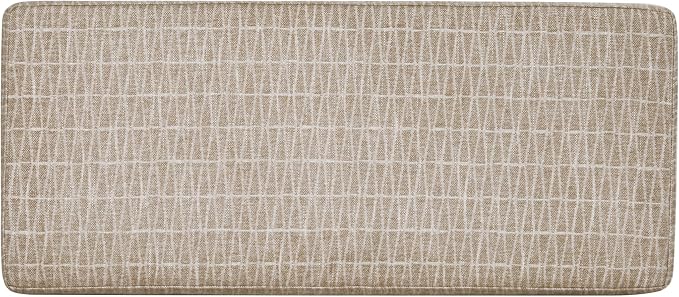 HomePop Malmo 36" Storage Bench - Tan Geometric Pattern