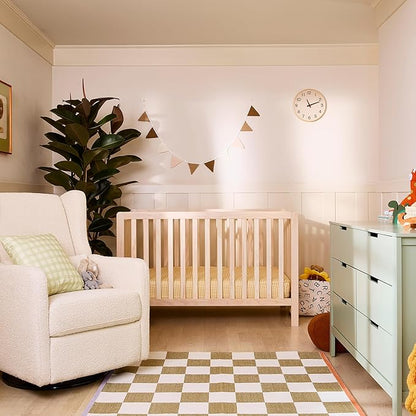 Carter’s by Davinci Colby 4-in-1 Convertible Crib - GREENGUARD Gold Certified Convertible Baby Crib to Toddler Bed, Daybed, Full-Size Bed - Wooden Baby Bed w/Four Adjustable Heights - Washed Natural