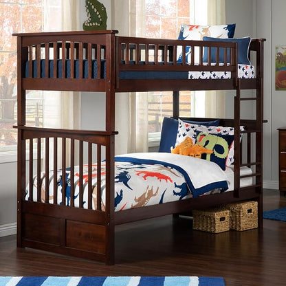 AFI, Columbia Bunk Bed Twin Over Twin, Walnut